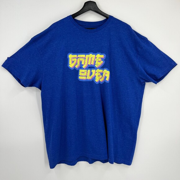 Mens T-shirt Blue "Game Over" DIVISION Gaming Graphic Sz XXL Mens Plus 2XL - Picture 5 of 10
